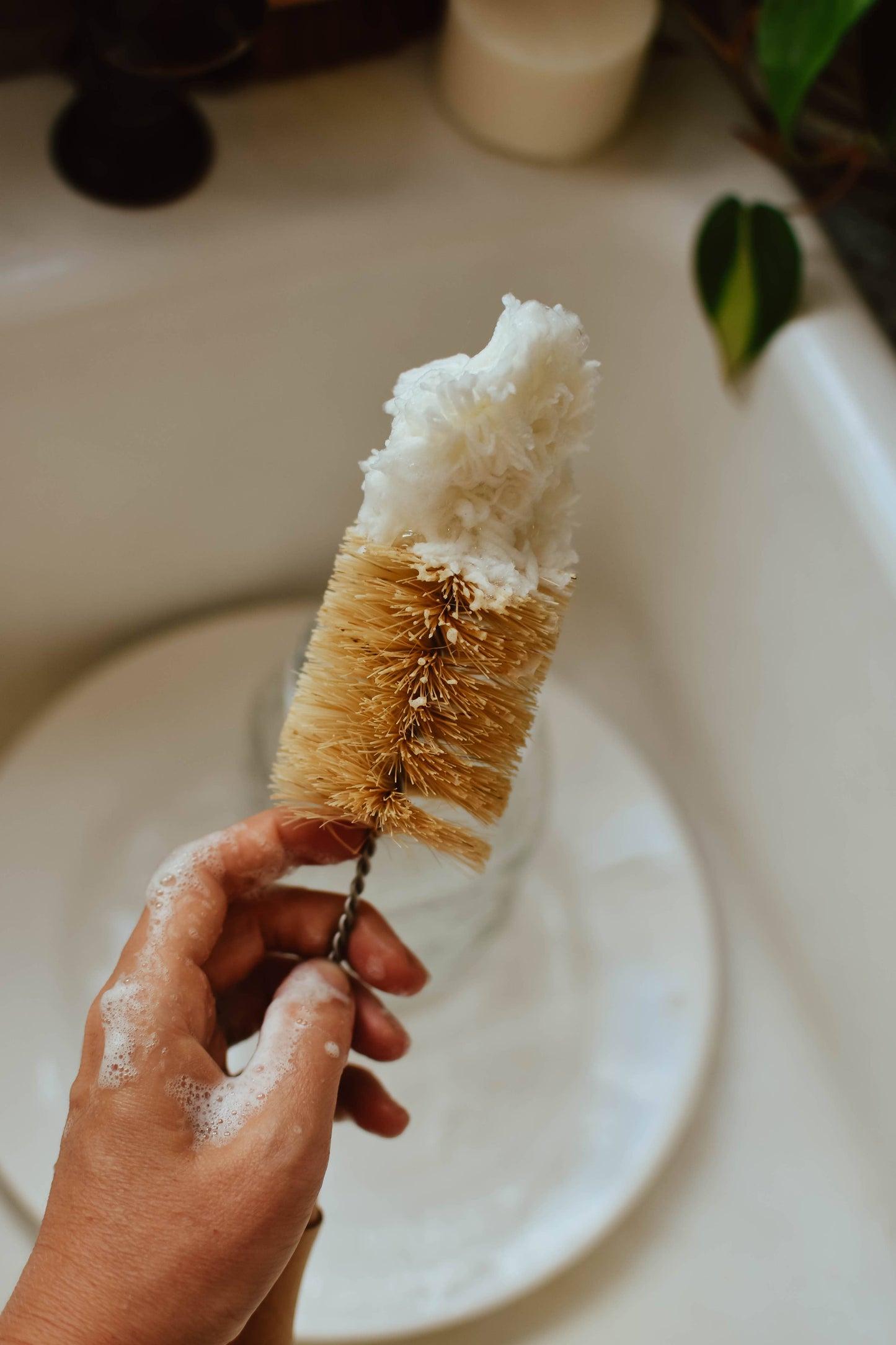 Soft Bottle Brush with Cotton Tip