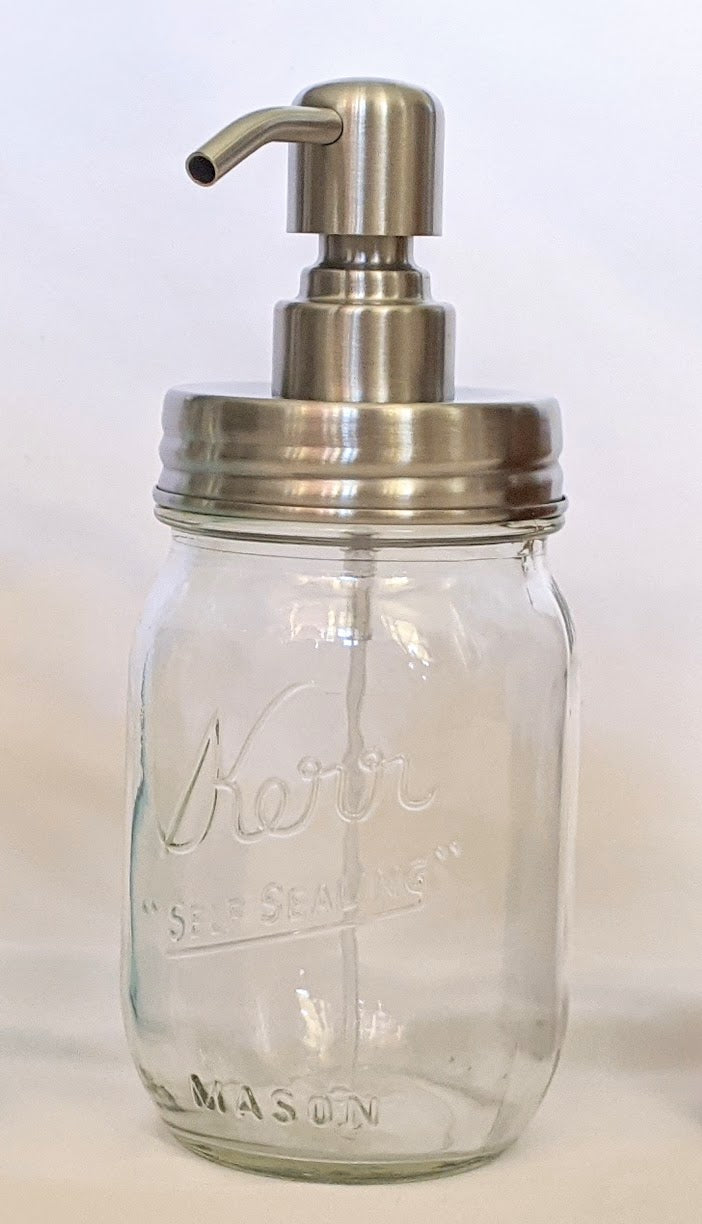 Mason Jar Pump (silver)