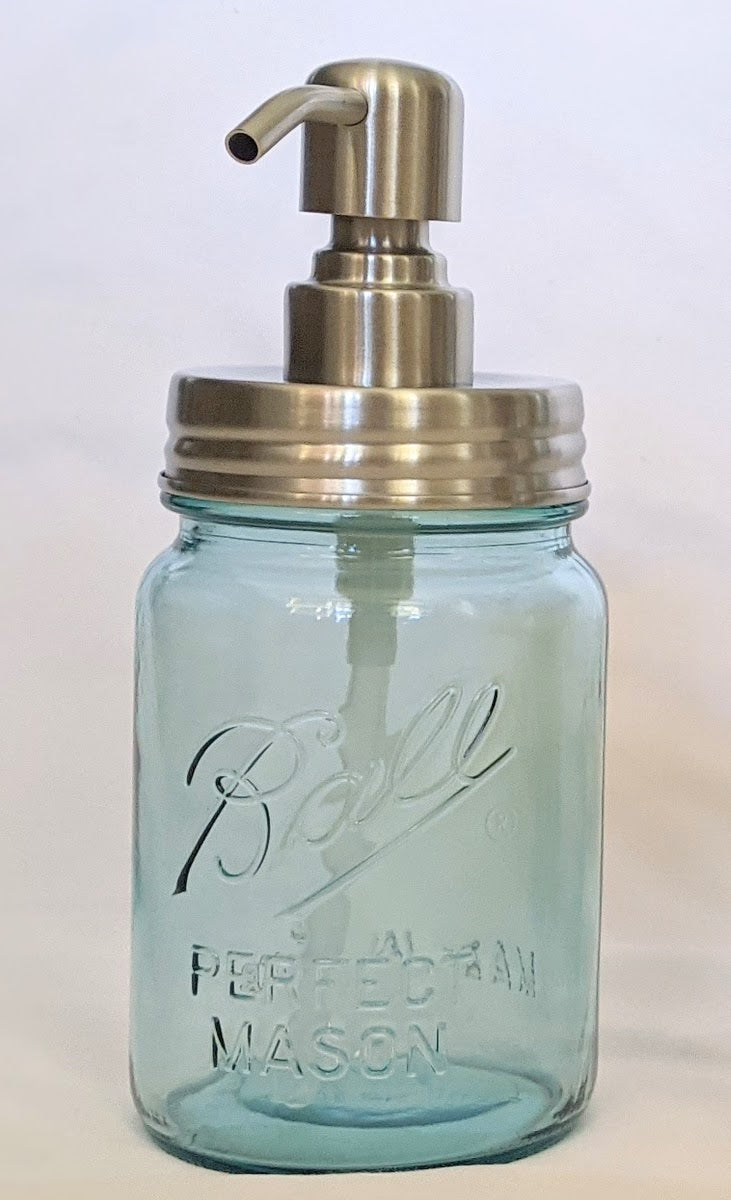 Mason Jar Pump (silver)