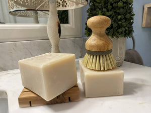 Zero Waste Natural Solid Dishwashing Bar, Citrus Basil Scent