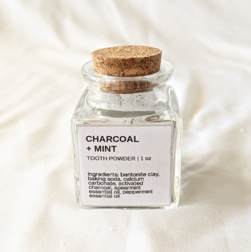 Charcoal + Mint Toothpowder, 1 oz