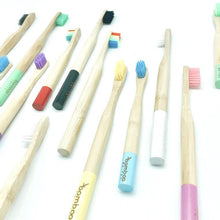 Load image into Gallery viewer, Bamboo toothbrushes, assorted colors