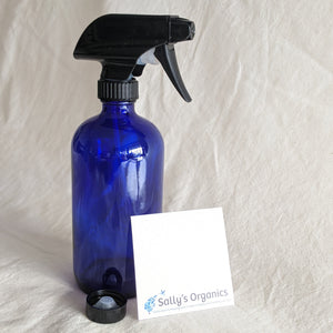 Glass Spray Bottle, 16 oz Cobalt