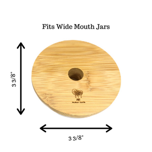 Bamboo Mason Jar Lids — good bottle refill shop