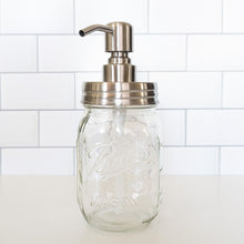 Load image into Gallery viewer, Mason Jar Soap Dispenser w/ jar