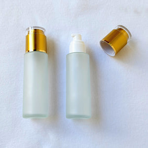 Frosted Glass Dispenser Bottles