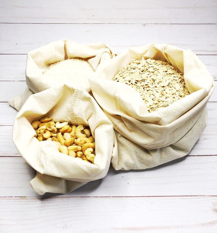 Cotton Muslin Bulk Shopping Bags 3-Pack