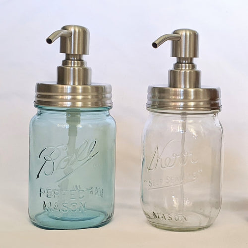 Mason Jar Pump (silver)